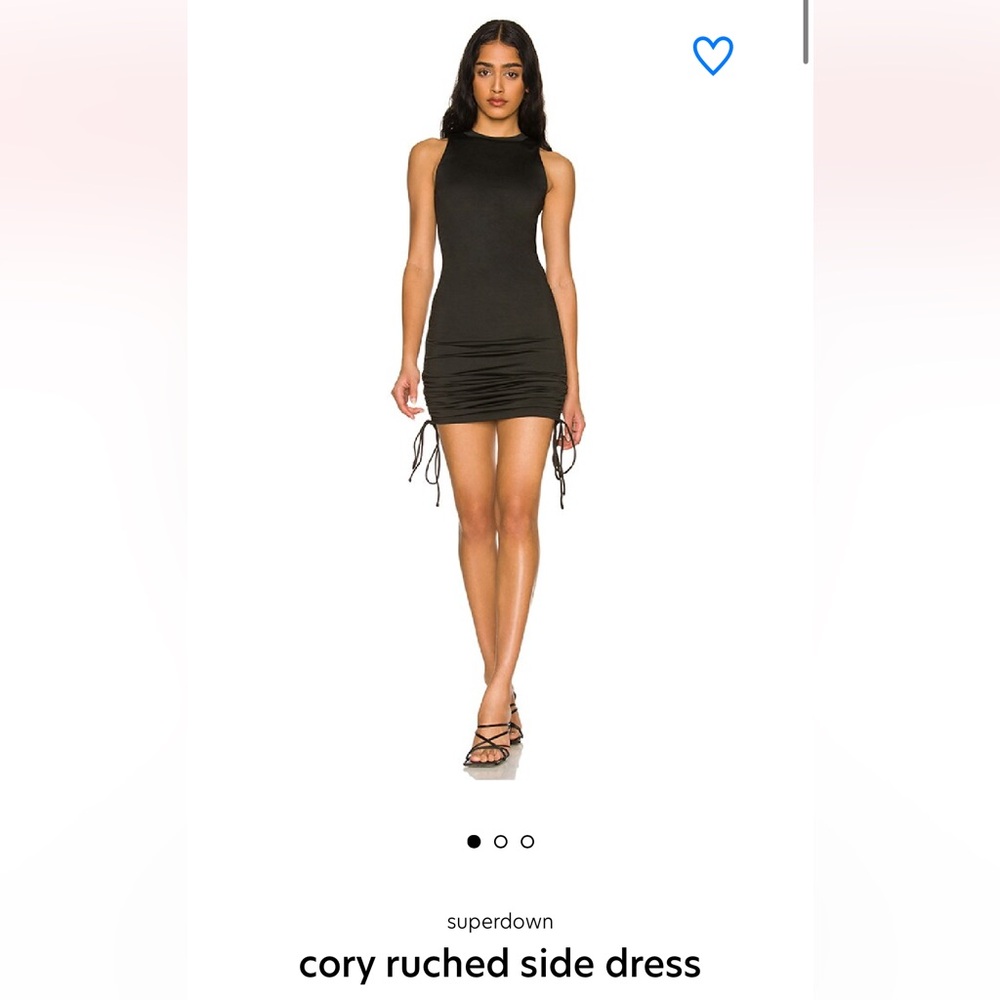 black superdown dress